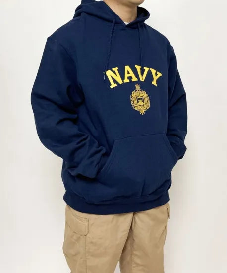 アメリカ海軍兵学校 U.S.N.A. ネイビー SOFFE フードスウェットシャツ 新品 USSW60NN