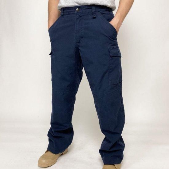 【ビッグ特価】イギリス内務省 Home Office ネイビー RUSSELL テフロン カーゴパンツ USED 220U-SB=