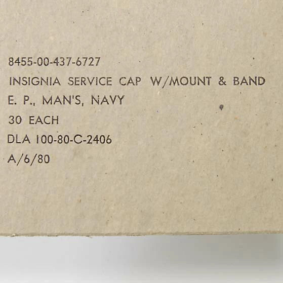 アメリカ海軍 U.S.NAVY サービスキャップ バッジ 新品 163N-