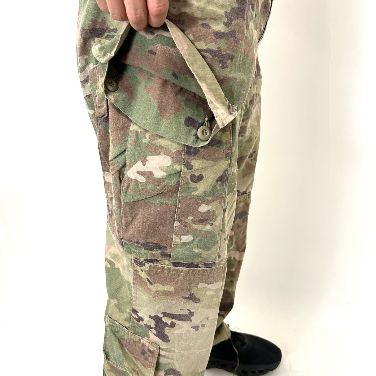 アメリカ軍 U.S.ARMY マルチカム リップストップ コンバットパンツ USED 163U=