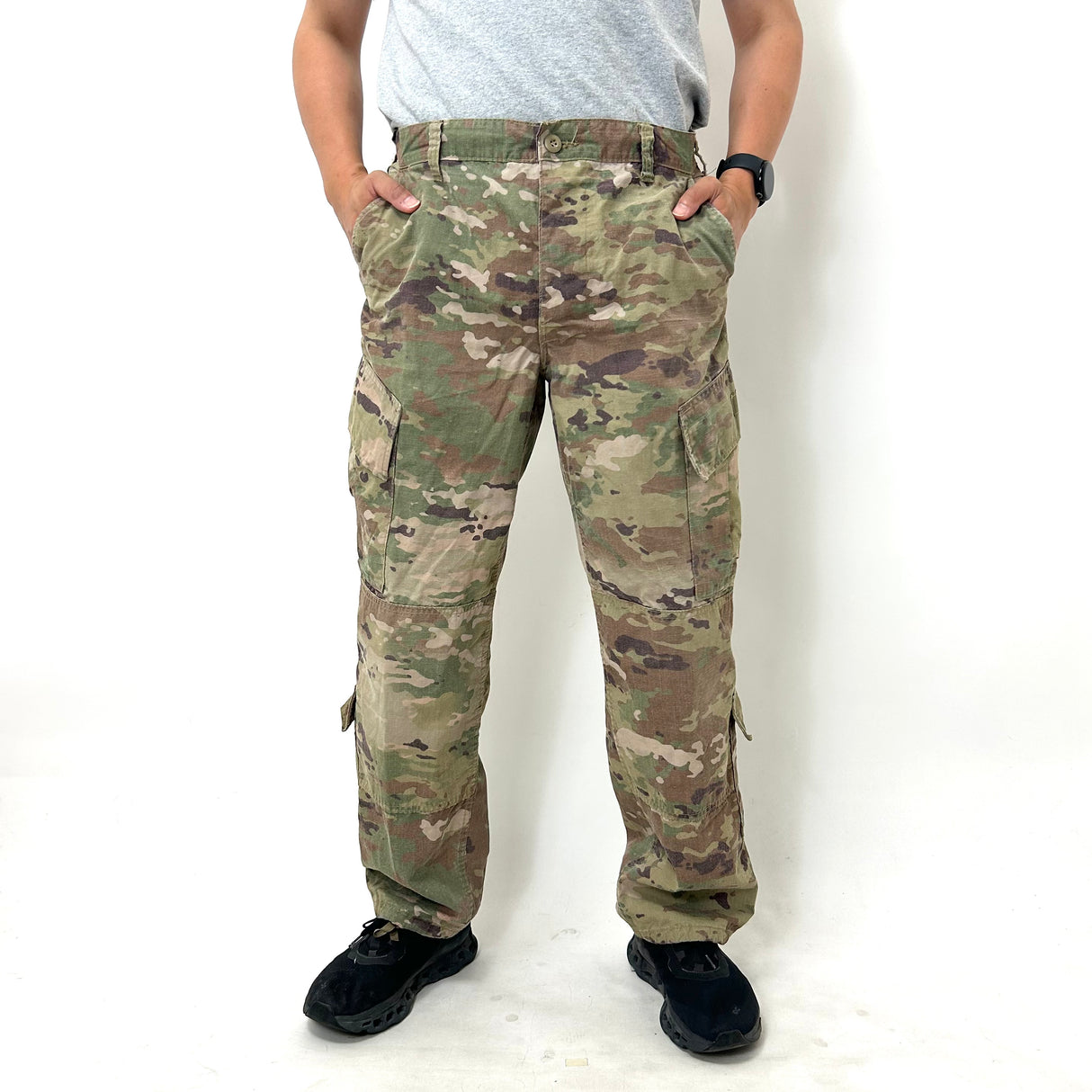 アメリカ軍 U.S.ARMY マルチカム リップストップ コンバットパンツ USED 163U=