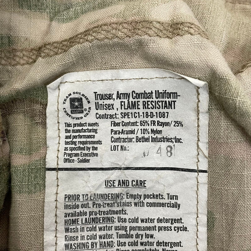 アメリカ軍 U.S.ARMY マルチカム リップストップ コンバットパンツ USED 163U=
