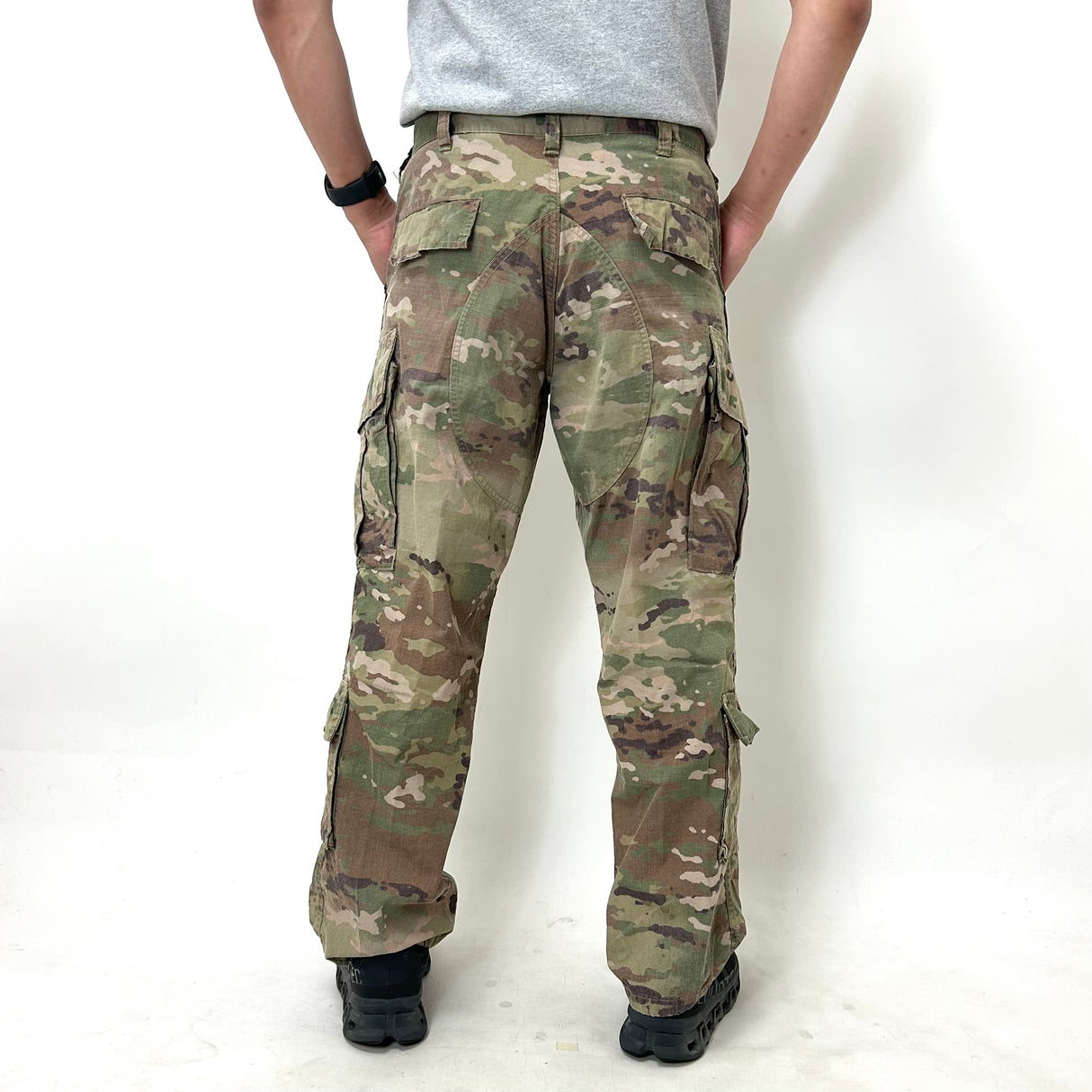 アメリカ軍 U.S.ARMY マルチカム リップストップ コンバットパンツ USED 163U=