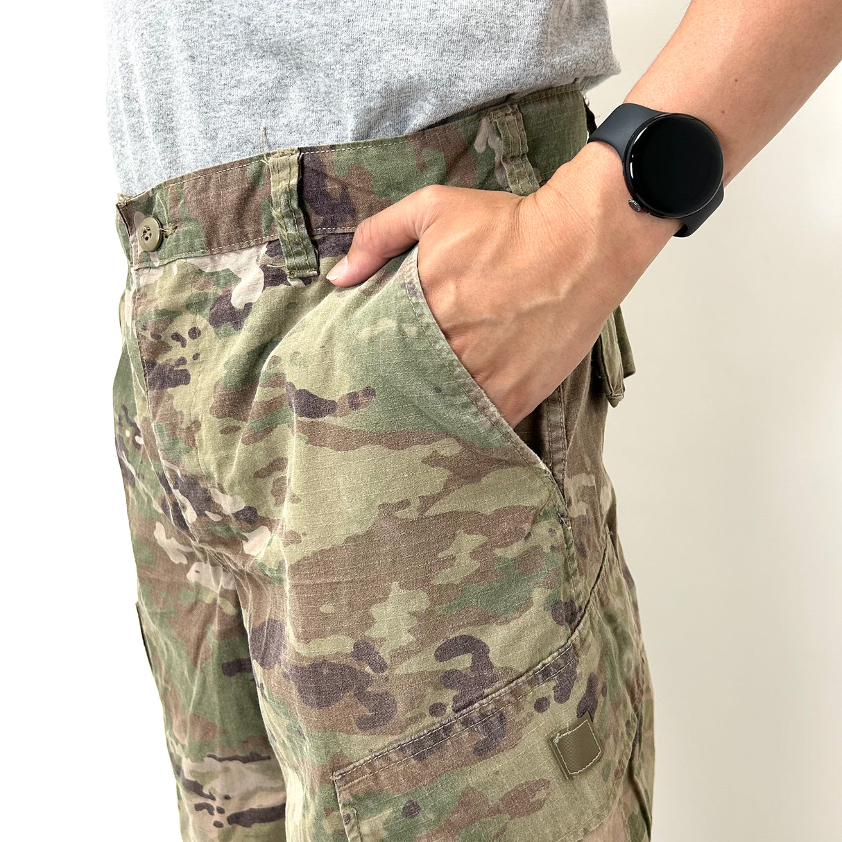 アメリカ軍 U.S.ARMY マルチカム リップストップ コンバットパンツ USED 163U=