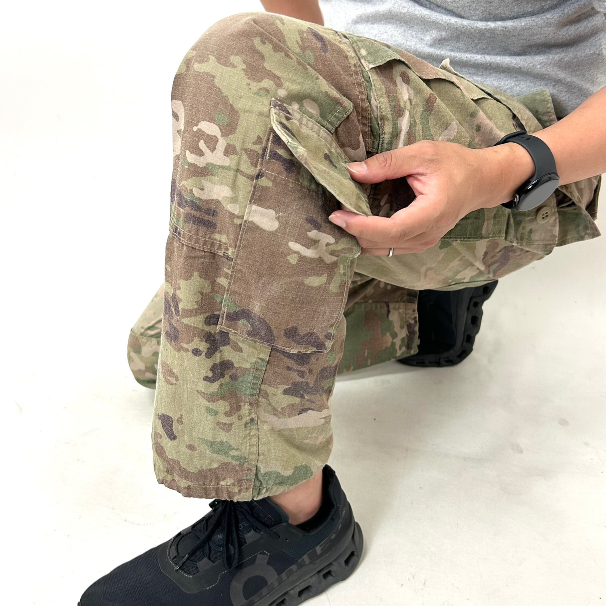 アメリカ軍 U.S.ARMY マルチカム リップストップ コンバットパンツ USED 163U=