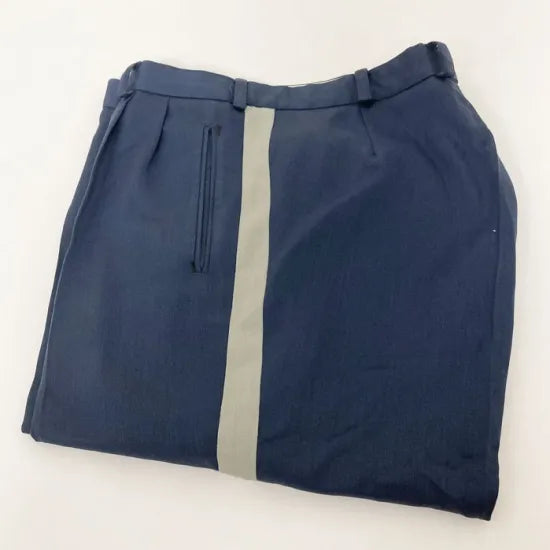1点物・2種類 チェコ軍 ネイビー ストライプ ドレスパンツ USED =