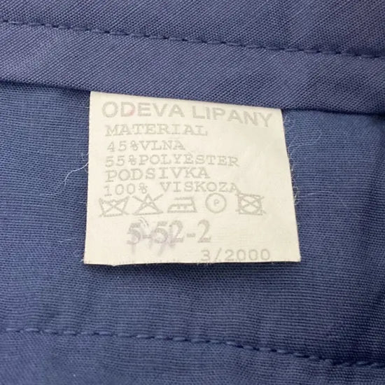 1点物・2種類 チェコ軍 ネイビー ストライプ ドレスパンツ USED =