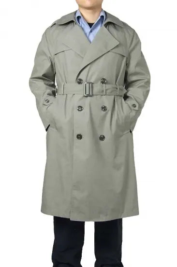 (11/15まで特価)アメリカ海兵隊 USMC カーキ トレンチコート 新品 604KN