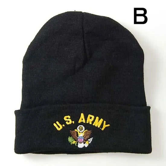 U.S.ARMY ブラック ウォッチキャップ 新品 M27N-