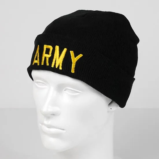 U.S.ARMY ブラック ウォッチキャップ 新品 M27N-