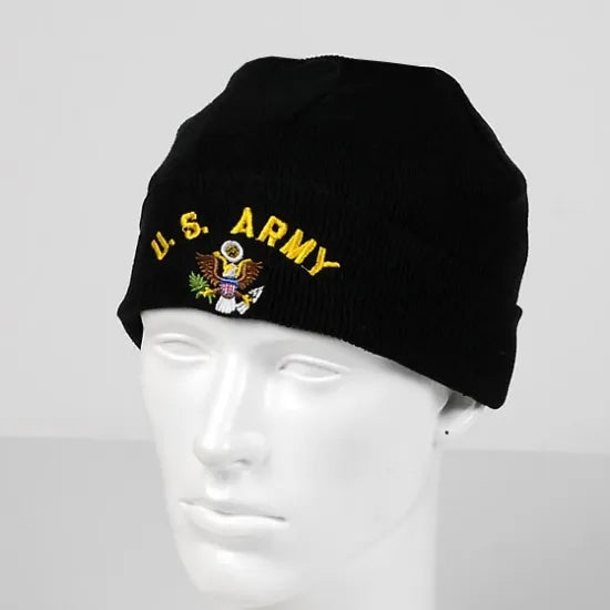 U.S.ARMY ブラック ウォッチキャップ 新品 M27N-