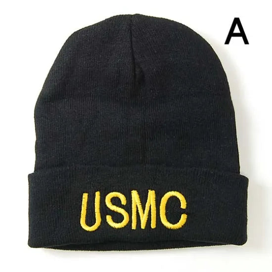 U.S.M.C. ブラック ウォッチキャップ 新品 M28N-