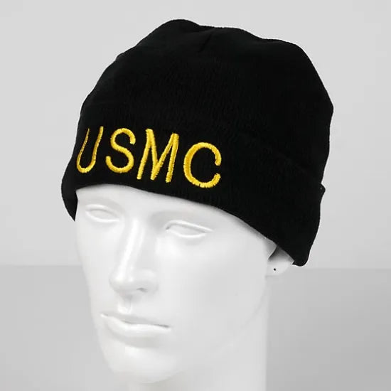 U.S.M.C. ブラック ウォッチキャップ 新品 M28N-