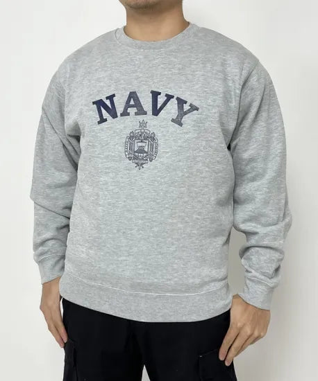 アメリカ海軍兵学校 U.S.N.A. グレー SOFFE スウェットシャツ 新品 =