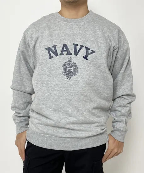 アメリカ海軍兵学校 U.S.N.A. グレー SOFFE スウェットシャツ 新品 =