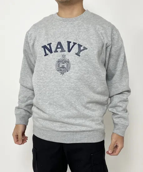 アメリカ海軍兵学校 U.S.N.A. グレー SOFFE スウェットシャツ 新品 =