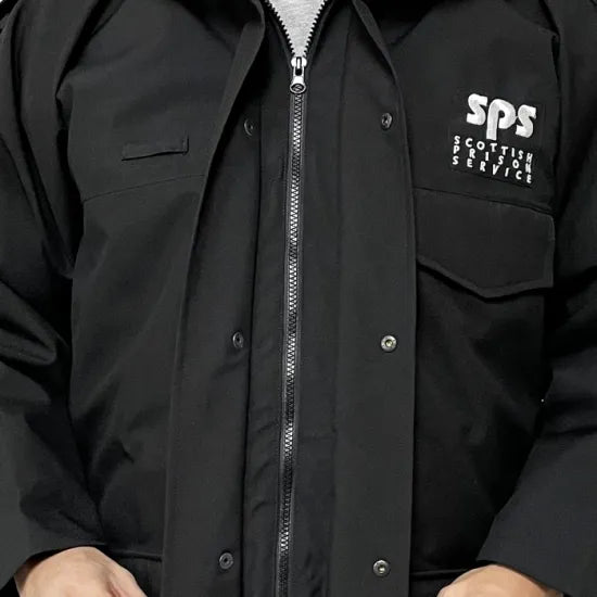 スコットランド SPS プリズンサービス ブラック ワークパーカー 新品