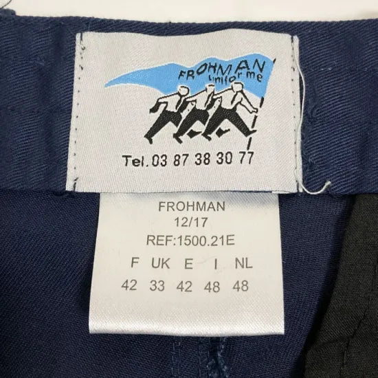 フランス警備隊 ASVP ネイビー レッドライン ワークパンツ 新品 433RN=