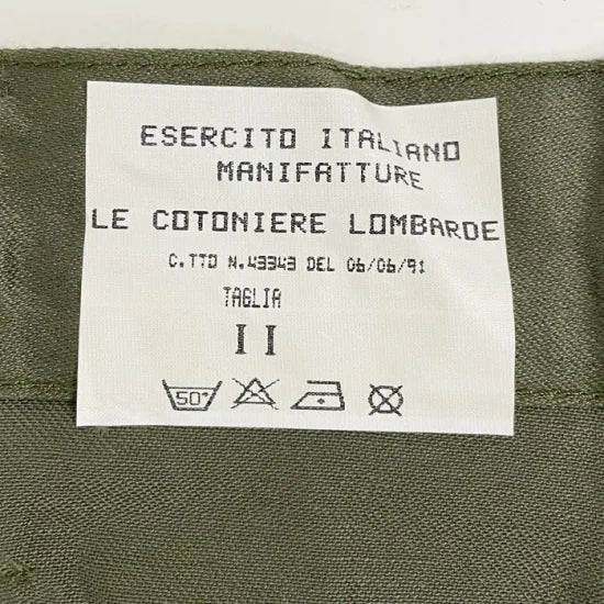 イタリア陸軍 OD コンバットパンツ USED -