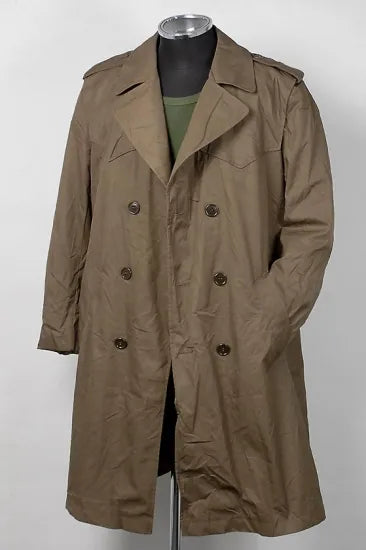 (11/29まで特価)イタリア陸軍 カーキ トレンチコート ボアライナーベスト付 新品 638KN