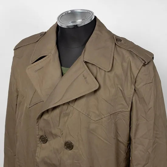 (11/29まで特価)イタリア陸軍 カーキ トレンチコート ボアライナーベスト付 新品 638KN