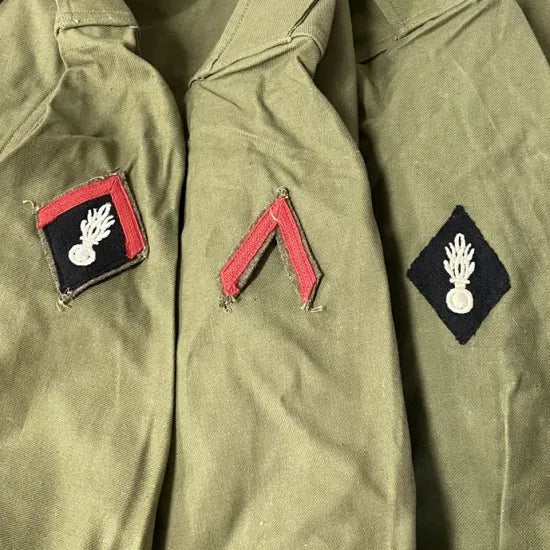 フランス軍 ビンテージ ワッペン付 M-47 フィールドジャケット 前期型初期 USED