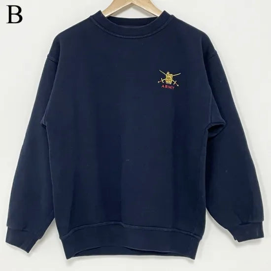 【3種類】イギリス軍関連 ネイビー スウェットシャツ USED UK92