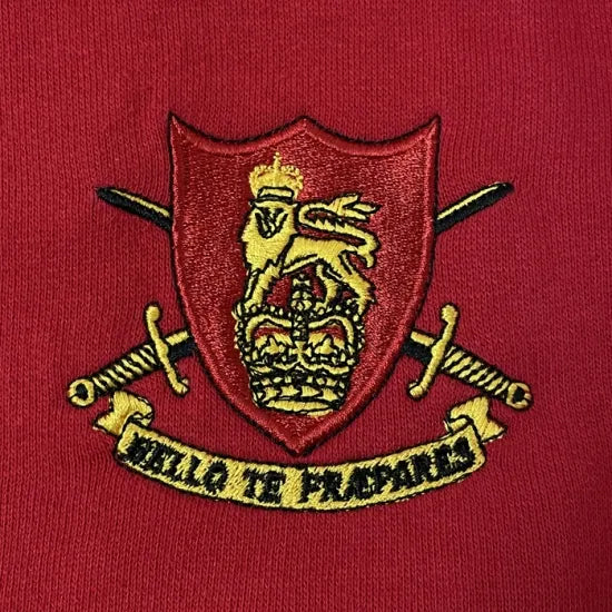 2種類 イギリス軍関連 レッド スウェットシャツ USED UK95