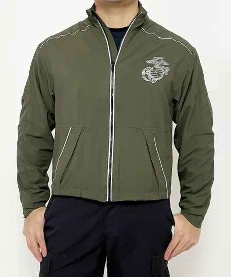 (11/22まで特価)アメリカ海兵隊 U.S.M.C. new balance製 PT ランニングジャケット 新品 A39N=