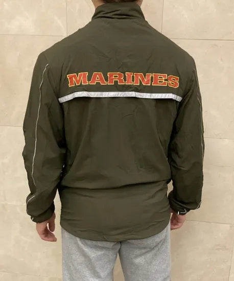 (11/22まで特価)アメリカ海兵隊 U.S.M.C. new balance製 PT ランニングジャケット 新品 A39N=