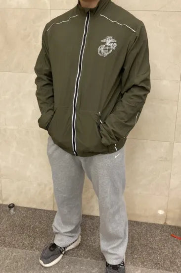 (11/22まで特価)アメリカ海兵隊 U.S.M.C. new balance製 PT ランニングジャケット 新品 A39N=