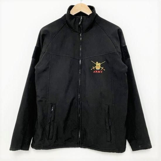 1点物 イギリス陸軍 ARMY ブラック ソフトシェルジャケット USED UK103U