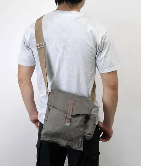 ポーランド軍 グレー ビンテージ ショルダーバッグ 新品 328N-