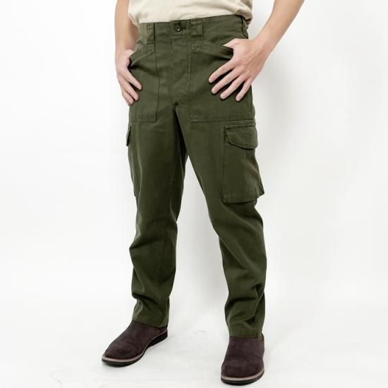 オーストリア軍 OD M-75 フィールド カーゴパンツ BランクUSED 741U2=