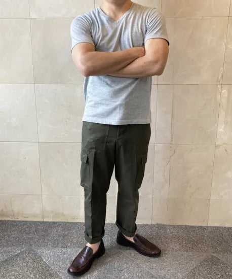 オーストリア軍 OD M-75 フィールド カーゴパンツ BランクUSED 741U2=