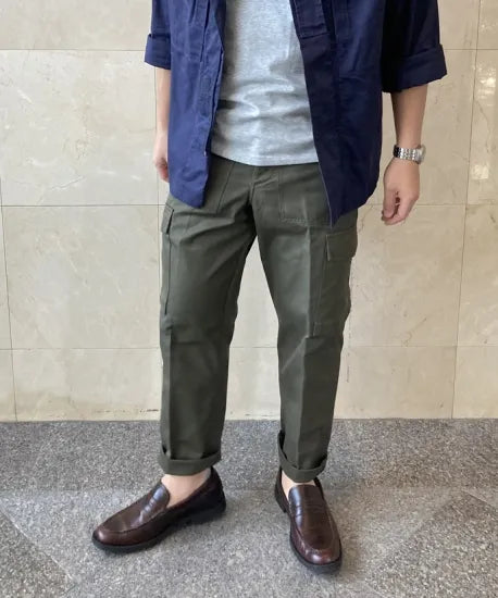 オーストリア軍 OD M-75 フィールド カーゴパンツ BランクUSED 741U2=