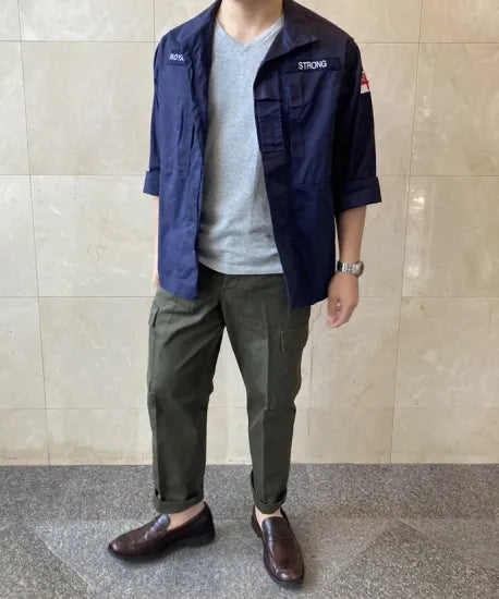 オーストリア軍 OD M-75 フィールド カーゴパンツ BランクUSED 741U2=