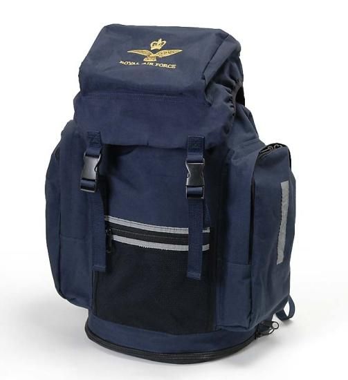 イギリス空軍 RAF ブルー ラックサック BランクUSED B9U2