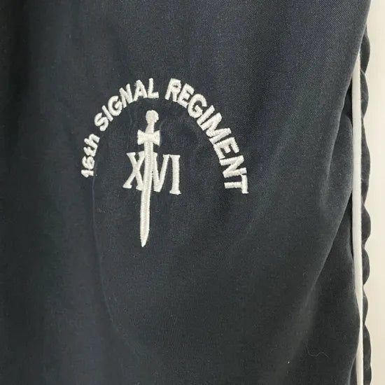 【1点物】イギリス陸軍 ARMY 16th SIGNAL REGIMENT TOMBO/トンボ ダークネイビー トレーニングパンツ Mサイズ USED UK51=