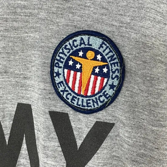 アメリカ軍 U.S.ARMY グレー 前期型 IPFU トレーニング Tシャツ PFEワッペン付 USED T45UW-