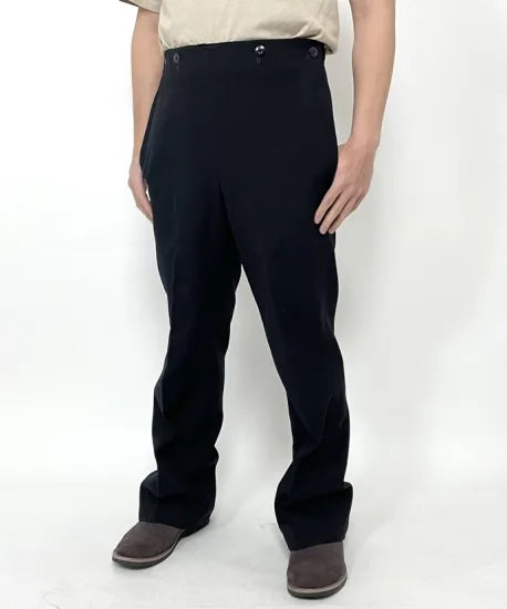 ドイツ海軍 ブラック ギャバジン セーラーパンツ USED 322U=