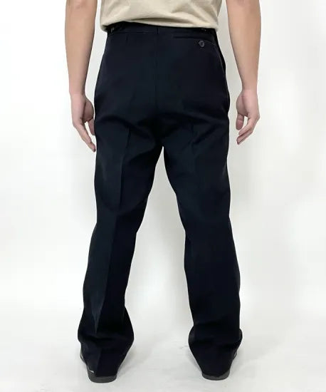 ドイツ海軍 ブラック ギャバジン セーラーパンツ USED 322U=