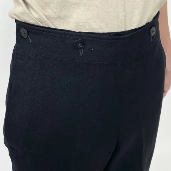 ドイツ海軍 ブラック ギャバジン セーラーパンツ USED 322U=