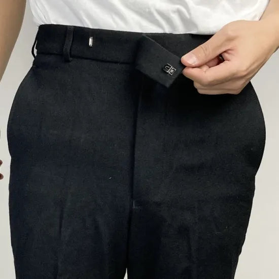 スモール&ビッグ特価 イギリス海軍 ROYAL NAVY ブラック フレア ドレスパンツ USED =