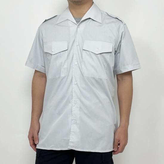 オーストリア軍 アーミー ミントグリーン 半袖ドレスシャツ 新品 E24SN-