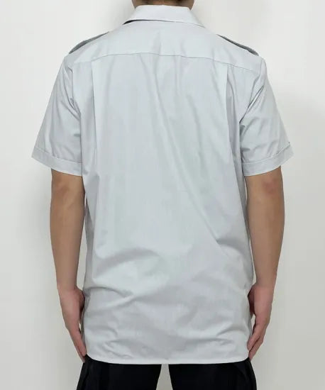 オーストリア軍 アーミー ミントグリーン 半袖ドレスシャツ 新品 E24SN-