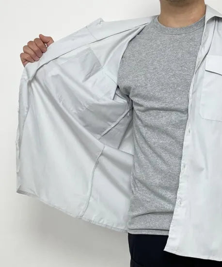 オーストリア軍 アーミー ミントグリーン 半袖ドレスシャツ 新品 E24SN-