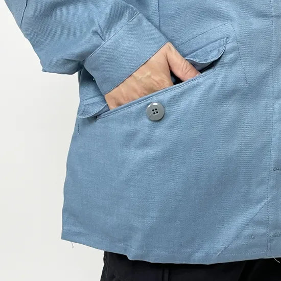 スウェーデン軍 ライトブルー CIVILFORSVARET M-59 フィールドジャケット 新品