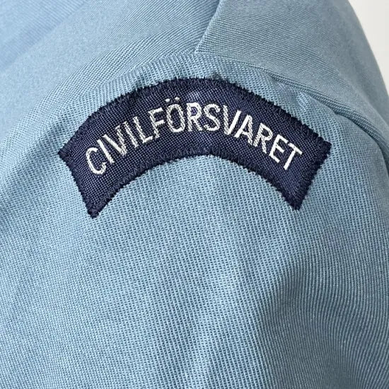 スウェーデン軍 ライトブルー CIVILFORSVARET M-59 フィールドジャケット 新品