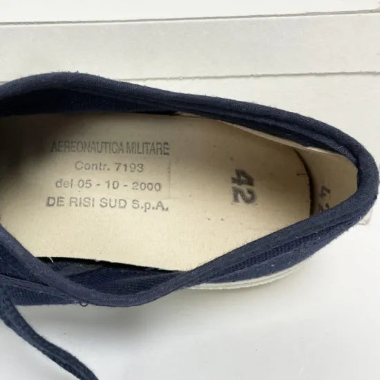 イタリア海軍 ネイビー デッキシューズ 新品 145N